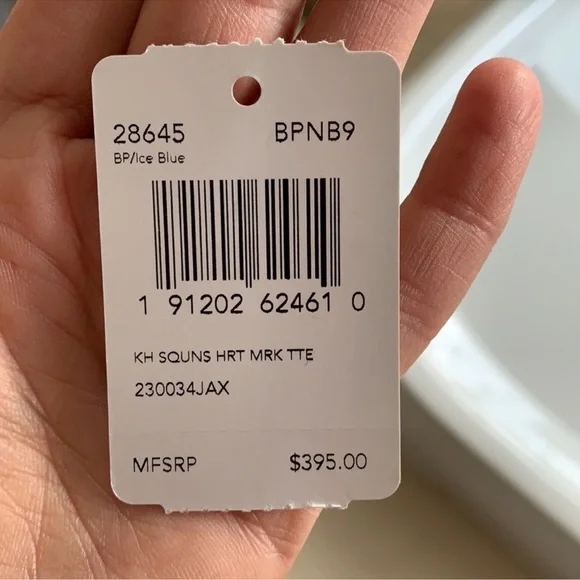 Coach Keith Haring Ice Blue Tote Bag with Pink Sequin Heart New Bag Never Used - Picture 9 of 11